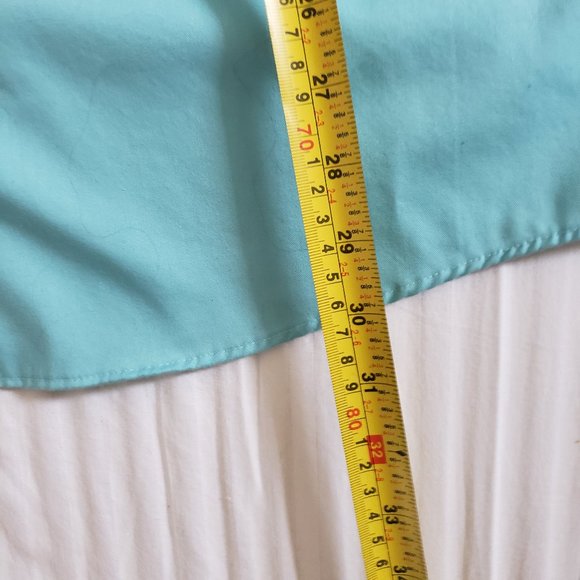 Aqua Dress Shirt Donald Trump Signature Collection Non-Iron Large - Picture 3 of 5